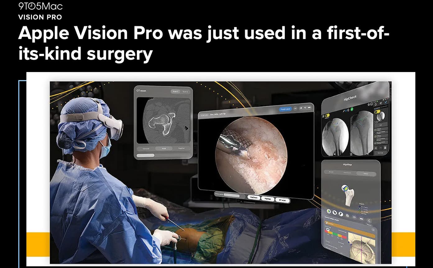 Cover Image for 9to5Mac Spotlights Groove Jones’ Apple Vision Pro Work for Pfizer