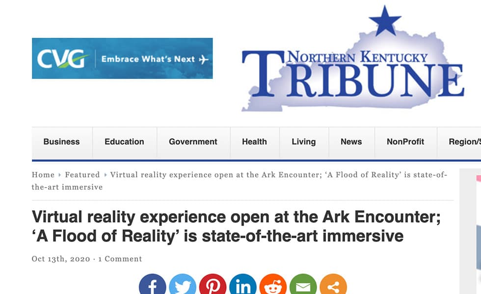 Northern Kentucky Tribune – Virtual Reality Experience is State-of-the-art