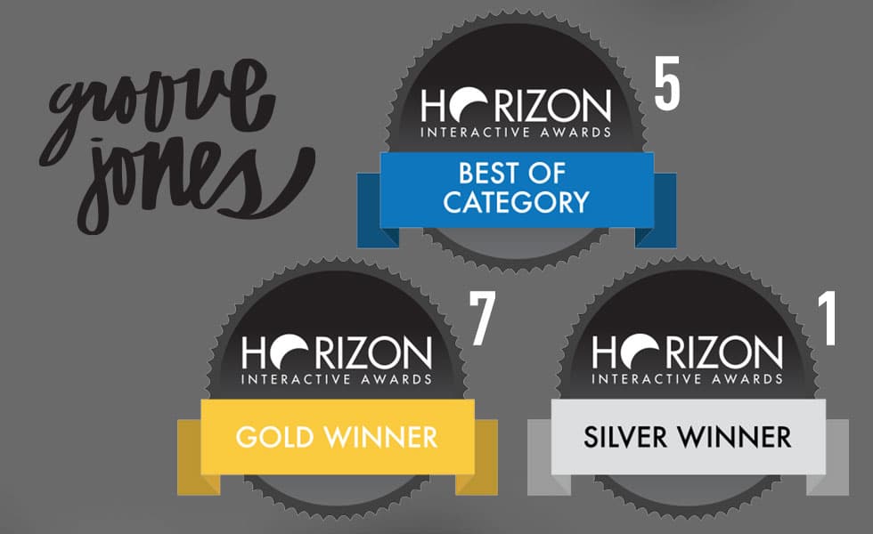 Groove Jones Celebrates 12 Award-Winning Achievements in the 2023 Horizon Interactive Awards