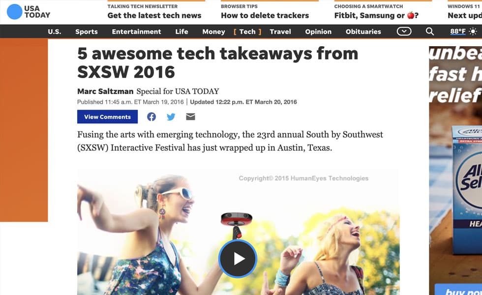 USA Today – 5 awesome tech takeaways from SXSW
