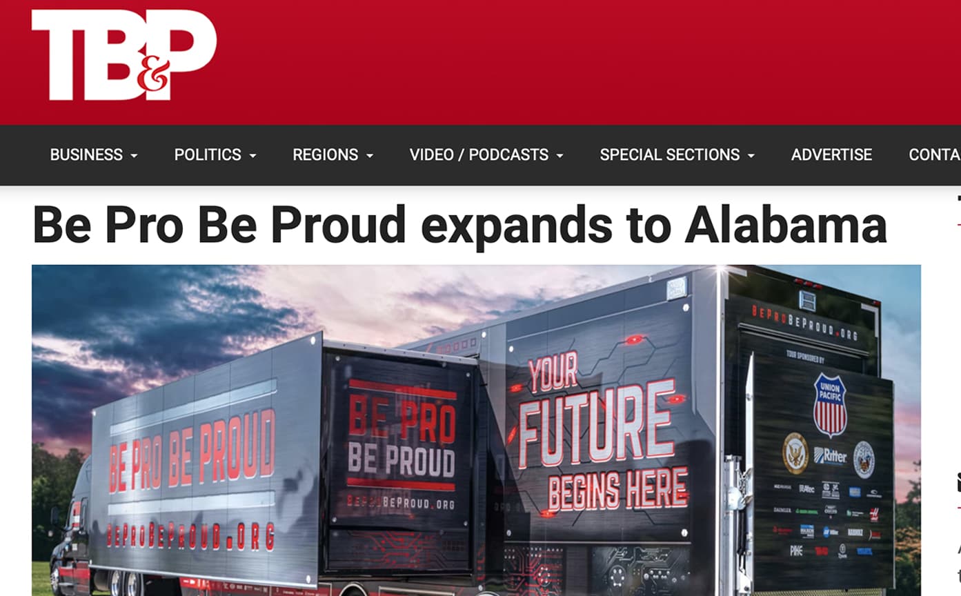 Talk Business & Politics – Be Pro Be Proud Expands to Alabama