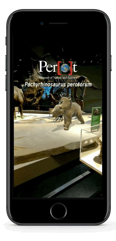 Pachyrhinosaurus perotorum Snapchat AR Lens Perot Museum